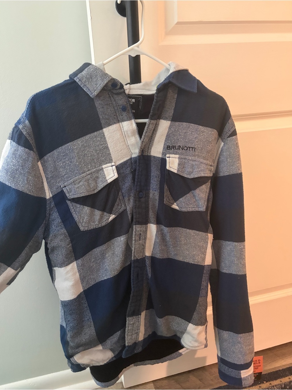 Flannel outerwear grit iron workwear blue. New with tags! 100% cotton size m